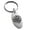 Silver, variant on Stainless Steel Triskelion Odin's Horn Knot Viking Engraved Small Oval Charm Keychain Keyring