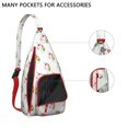 thumbnail image 2 of Cute Mythical Horse Sling Backpack - Unicorn Rainbow Print Shoulder Bag (Easy Access Pockets, Comfortable & Waterproof), 2 of 4
