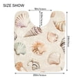 thumbnail image 5 of Yayeee Bath Rugs for Bathroom Floor Set of 2 Non Slip Fluffy Soft Absorbent Mat, Green Watercolor Seashells, 5 of 7