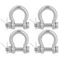 thumbnail image 1 of EeaseCA 4 Pcs Manille Métallique Pratique Manille Métallique Manille de Levage Manille en D, 1 of 7