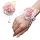 thumbnail image 4 of Pin para la muñeca con cuentas de hojas de oro, popular en Europa y América, ramillete de perlas y diamantes de imitación, para novia y novio, suministros para fiestas, 4 of 6