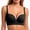 Black, variant on Wireless Deep V Jelly Bras, Balconette bras for Women, W-Shape Lift Seamless T-Shirt Design, Sizes M-2XL