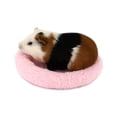 thumbnail image 5 of Hamster Bed Round Warm Sleep Mat Pad for Hamster/Hedgehog/Squirrel/Mice/Rats and Other Small Animals - Size L(Pink), 5 of 5