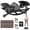 Black, variant on RICAN Smart Rock Stepper, Lateral Rocking Fitness Stepper, Low-Impact Portable Exercise Machine with Digital Monitor, Resistance Bands & Floor Mat, Sliver
