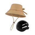 thumbnail image 2 of Sombrero de pescador de ala ancha para playa, jardinería, desplazamientos, ciclismo Caqui, 2 of 9
