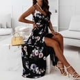 thumbnail image 4 of Leutsin Robe Longue Décontractée Sans Manches à Imprimé Floral pour Femme, Grande Taille, pour Fête et Vacances, 4 of 7