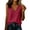 Red, variant on Hurxie Women's Loose Fit V Neck Lace Sleeveless Summer Tank Top White,XL