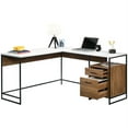 thumbnail image 4 of Sauder Tremont Row Engineered Wood L-Shaped Desk in Sindoori Mango/Natural, 4 of 17