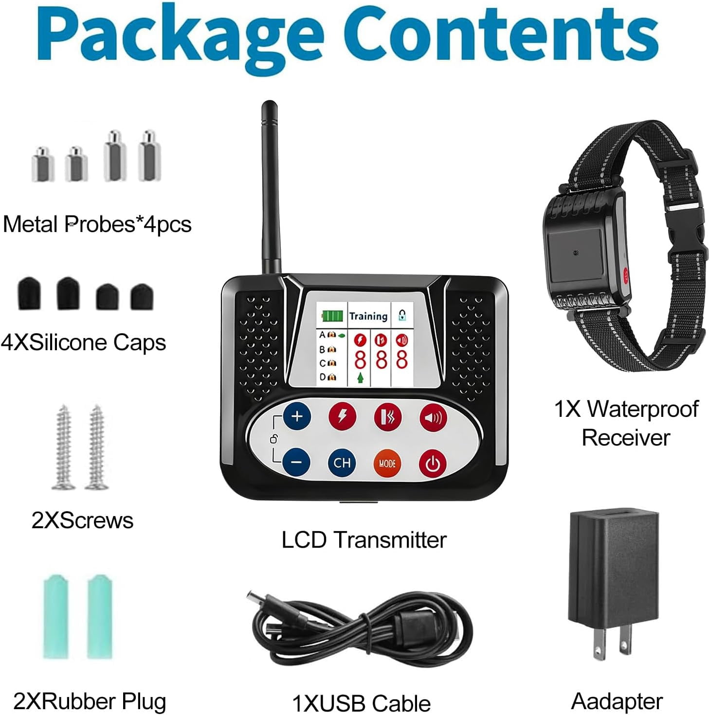 Wireless Dog Fence System, Invisible Shock & Vibration Training Collar, Waterproof Adjustable Perimeter for Outdoor Safety