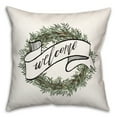 thumbnail image 2 of Creative Products Welcome Wreath 2 18 x 18 Spun Poly Pillow, 2 of 3