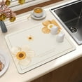 thumbnail image 1 of Stone Drying Mat For Kitchen Counter Absorbent Heat Diatomaceous Sink Tray Mat For Bottles Cups Pet Bowl 20x16 Inch, 1 of 7