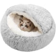 thumbnail image 1 of Cama relajante para gatos y perros pequeños, SUOXU Cama para gatos, Cama lavable para mascotas, Cama redonda y esponjosa para gatos de 50 cm, Cama suave y acogedora para dormir en el interior, 1 of 7