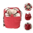 thumbnail image 3 of Monyance Tea Set Pouch Portable Chinese Gong Fu Tea Set Storage Bag Red(4.72X4.33X4.33Inches), 3 of 10