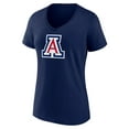 thumbnail image 2 of Women's Navy Arizona Wildcats Team Logo V-Neck T-Shirt, 2 of 3