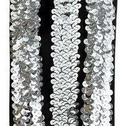 Silver Sequin SUSPENDERS and BOWTIE COMBO SET Wedding Adjustable - New with box/tags