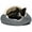 Grey, variant on Precious Tails Vegan Leather Deep Dish Cave Pet Dog Bed - Large