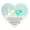 C, variant on Heart Shaped Sea Glass Friendship Ornament 3.1-Inch 2D Acrylic Flat Hanging Decoration Thank You Keepsake for Neighbors and Friends Home Decor