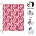 thumbnail image 4 of Pink Breast Cancer and Love Blanket,Comfortable Soft Flannel Throw Blanket,All Season,Warm Lightweight Blankets for Sofa Bed Couch Living Room Chair,30"x40", 4 of 4