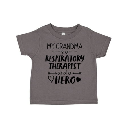 

Inktastic My Grandma is a Respiratory Therapist and a Hero Gift Toddler Boy or Toddler Girl T-Shirt