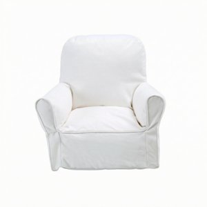 predolo Kids Sofa Chair Removable Cover Child Armchair Rounded Armrests Young Child Sofa Chair, Beige