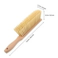thumbnail image 2 of FOMIYES Wooden Hand Brush for Cleaning with Sturdy PET Bristles Beige Color Ideal for Use 7.5 inch, 2 of 8