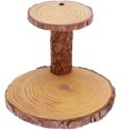 thumbnail image 4 of Wooden Fruit Tray Stand Rustic Cupcake Stand Party Cupcake Stand Flower Pot Rack (Random Style), 4 of 9