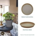 thumbnail image 2 of The HC Companies 14" Round Prima Plastic Plant Saucer - Indoor Outdoor Plant Trays for Pots - 14.17"x14.17"x1.69" in Sandstone Pack of 2, 2 of 7