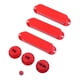 thumbnail image 2 of Juego de cubiertas para pastillas de bobina simple cerradas para guitarra eléctrica rojo, 2 of 7