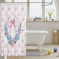 thumbnail image 3 of Brythos Shower Curtains,Splash and Moisture Protection Shower Curtains for Bathroom,Coordinated Home Styling Fabric Shower Curtain,Style29,72"X72", 3 of 6