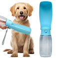 thumbnail image 1 of Botella de agua para perros VEPOUYU, portátil, a prueba de fugas, 560 ml, azul, 1 of 7