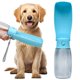 thumbnail image 1 of Botella de agua para perros VEPOUYU, portátil, a prueba de fugas, 560 ml, azul, 1 of 7