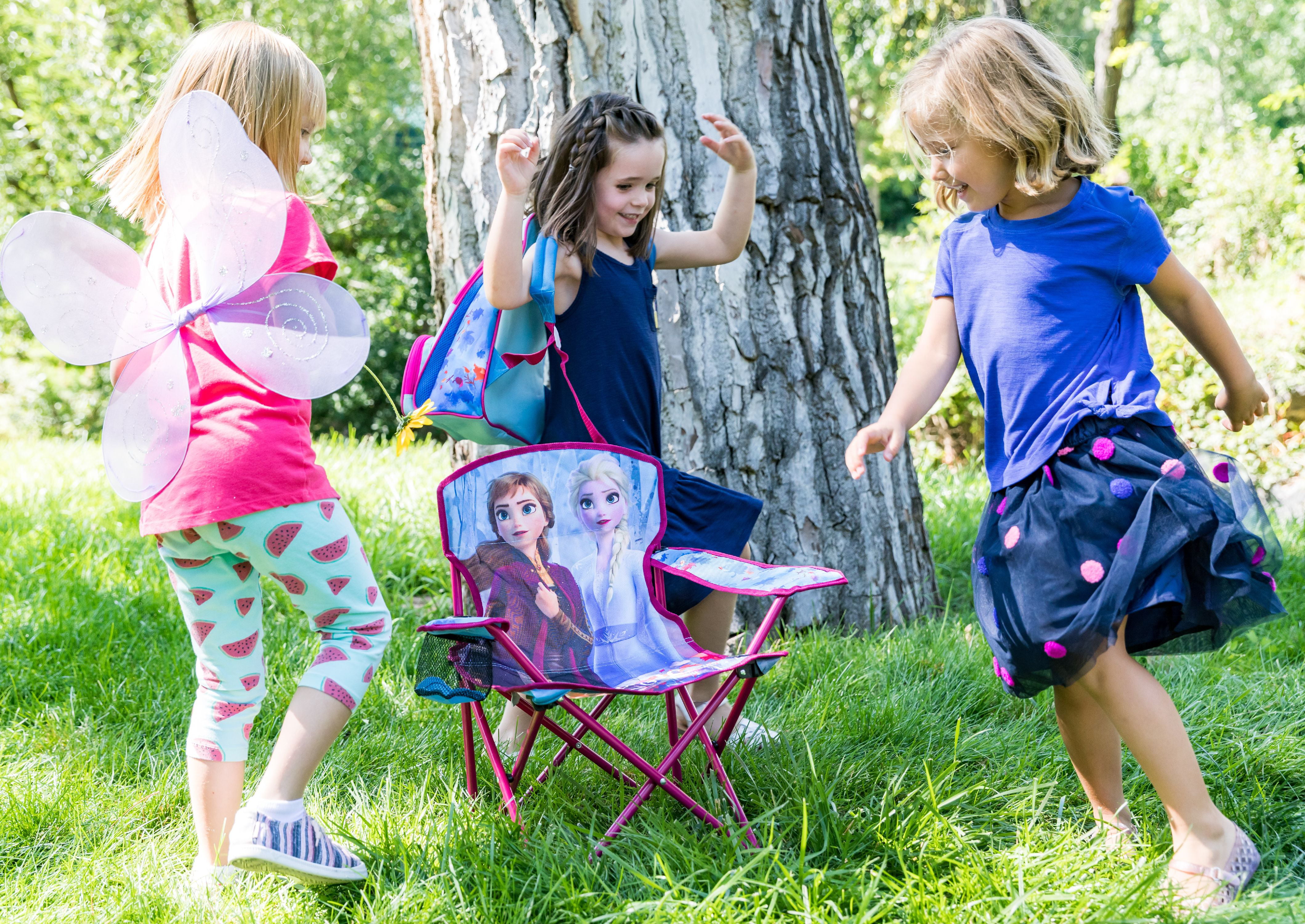 Disney Frozen 2 Kids Camp Chair Foldable Chair with Carry Bag