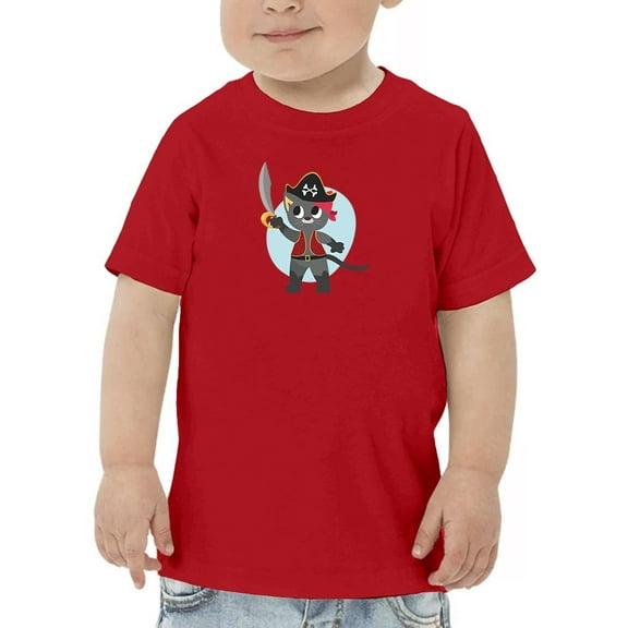 Pirate Kitten T-Shirt Toddler -Image by Shutterstock, 4 Toddler