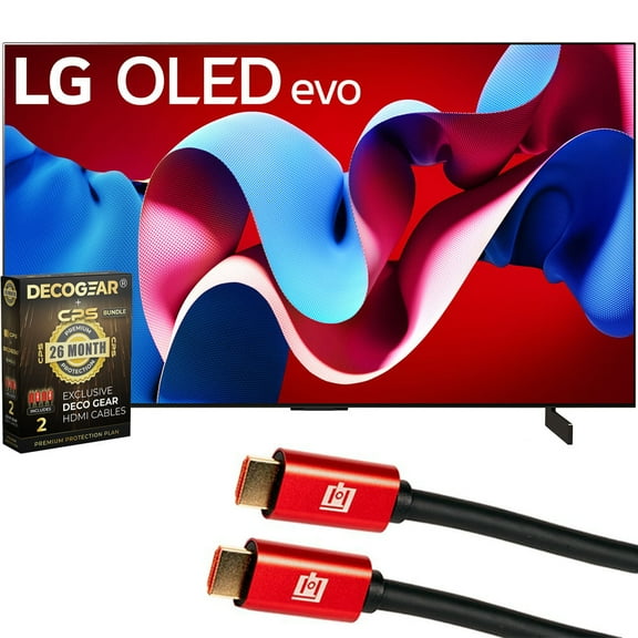 LG OLED77C4PUA 77 Inch Class OLED evo C4 Series Smart TV 4K Processor (2024) Bundle with 2 Year Extended Warranty
