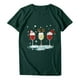 thumbnail image 1 of Camisas de Navidad Para Mujer Tops de Cuello Redondo Blusa Informal de Manga Corta Con Estampado de Moda Odeerbi  ODB195659, 1 of 6