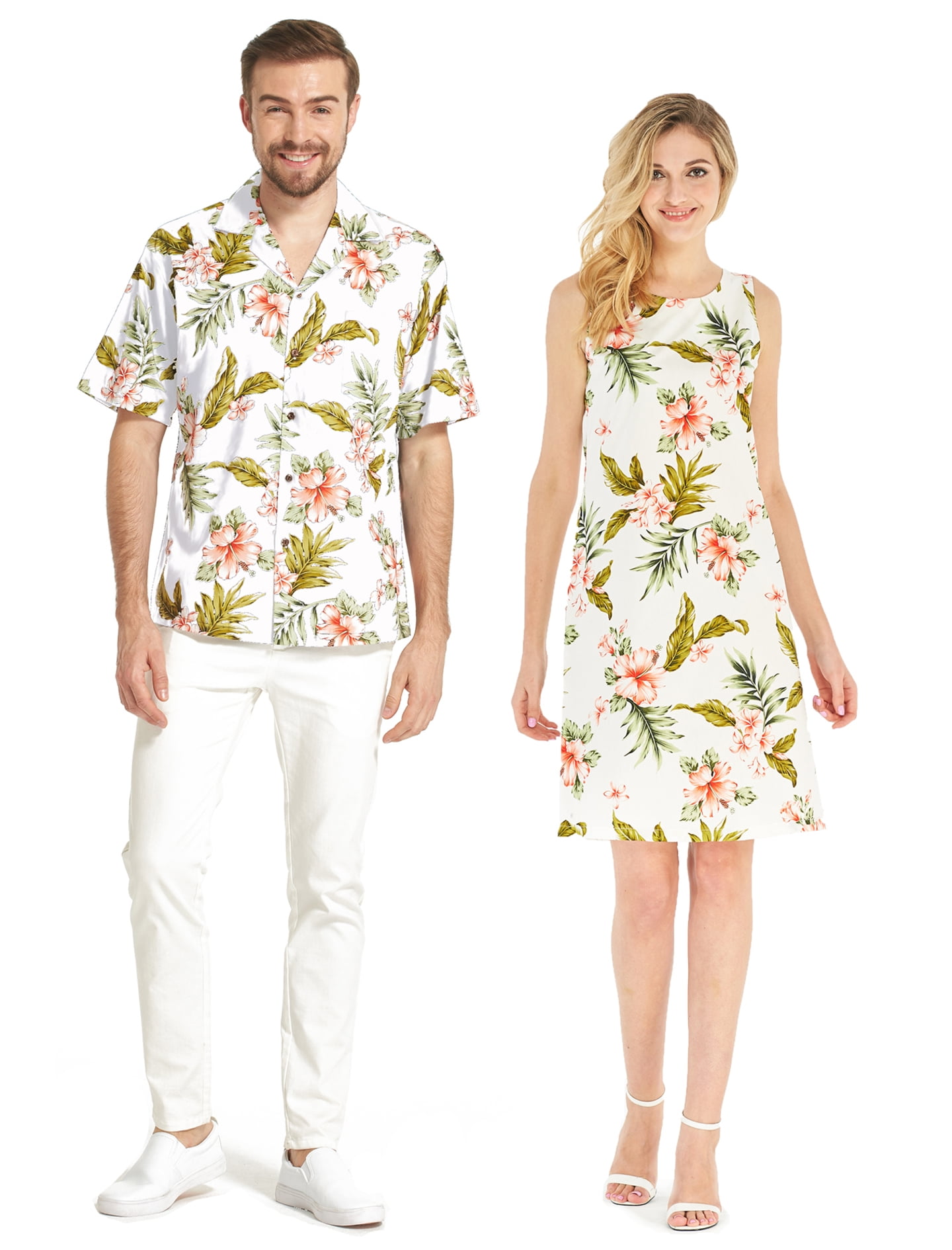 Hawaii Hangover - Made in Hawaii Couple Matching Aloha Shirt A-Line ...