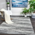 thumbnail image 1 of Soft Grey Blue Ombre Area Rug, Modern Abstract Living Room, Bedroom Carpet, 1 of 7