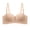 Khaki, variant on Women's Push Up Wireless Bra, Lightly Lined Ribbed Seamless Non-Slip Bandeau Bra with Convertible Straps, Invisible Comfortable Lingerie for Daily Wear