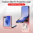 thumbnail image 2 of ELEHOLD Leather Wallet Case for Samsung Galaxy Z Flip 7 2025 with Card Slots, Slim Thin Premium PU Leather Anti-Scratch Shockproof Protective Case Business Style for Men Women,Pink, 2 of 7