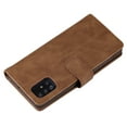 thumbnail image 6 of SaniMore for Samsung Galaxy A33 5G 6.5" 2022 Case, Prumium Leather Zipper Wallet Card Slots Cash Pocket Flip Kickstand Lanyard Anti-drop Shcokproof Full Body Wrap Business Case, Brown, 6 of 18
