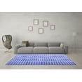 thumbnail image 3 of Ahgly Company Indoor Round Abstract Blue Contemporary Area Rugs, 7' Round, 3 of 4