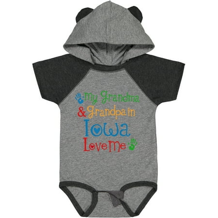 

Inktastic Iowa Grandma Grandpa Loves Me Boys or Girls Baby Bodysuit