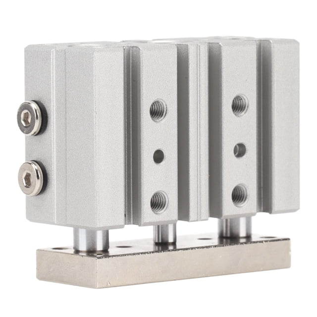 Cilindro neumático de aire, 3 pistones, 3 ejes, doble acción, 0,15‑1,0 MPa, accesorio TCM12 10S