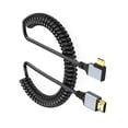 thumbnail image 5 of Small Video Cable Bidirectional 4K60Hz Display 90 Degree Angled Option for Tablets Laptops Video Card 50-200CM Coiled, 5 of 9