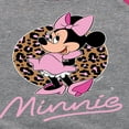 thumbnail image 3 of Mickey & Friends - Minnie Leopard Print - Toddler And Youth Girls Raglan Graphic T-Shirt, 3 of 5