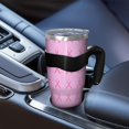 thumbnail image 5 of 40oz Tumbler,Pink Breast Cancer Insulated Tumblers with Removable Handle,Stainless Steel Double Vacuum Coffee Tumbler Cup with Straw for Home,Office,Travel,Party, 5 of 5