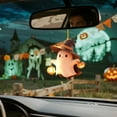 thumbnail image 5 of CMrtew Cute Halloween Car Hanging Decor Adorable Pumpkin Plush Doll for Car Mirror, Kids Room & Home Festive Soft Toy Accessory for Halloween Decorations, 5 of 7