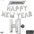 thumbnail image 2 of Globo KatChon 2025 Happy New Year, plateado, 40 cm, con cinta, 2 of 7