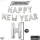 thumbnail image 2 of Globo KatChon 2025 Happy New Year, plateado, 40 cm, con cinta, 2 of 7