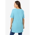 thumbnail image 2 of Woman Within Plus Size Perfect Short-Sleeve Boatneck Tunic, 2 of 6